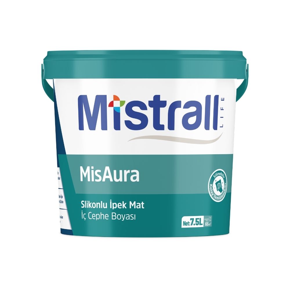 Portina Mutfak & Kapı - 7.5 L MisAura Silikonlu İpek Mat İç Cephe Boyası