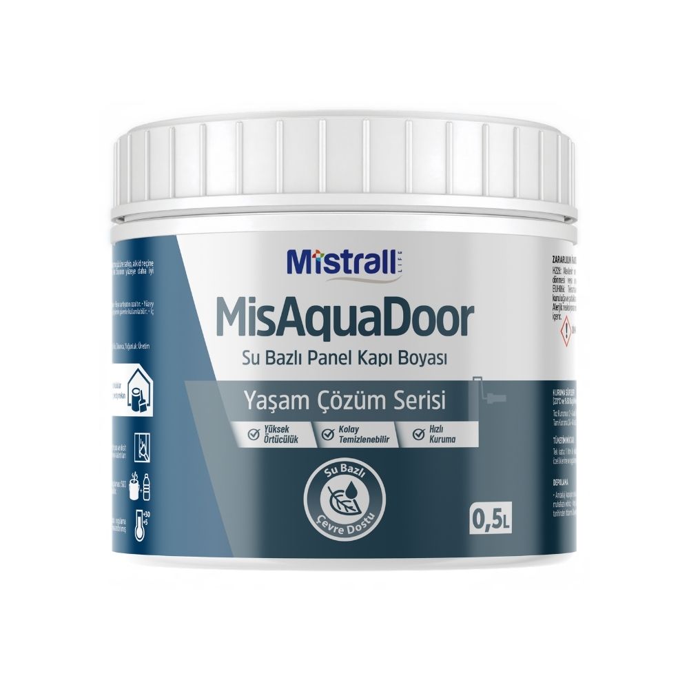 Portina Mutfak & Kapı - 0,5 L MisAquaDoor Su Bazlı Panel Kapı Boyası