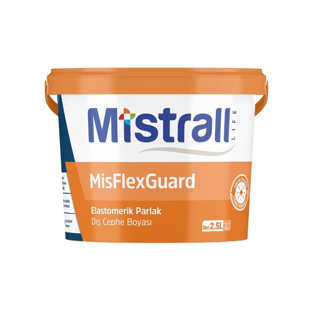 Portina Mutfak & Kapı - 2.5 L MisFlexGuard Elastomerik Parlak Dış Cephe Boyası