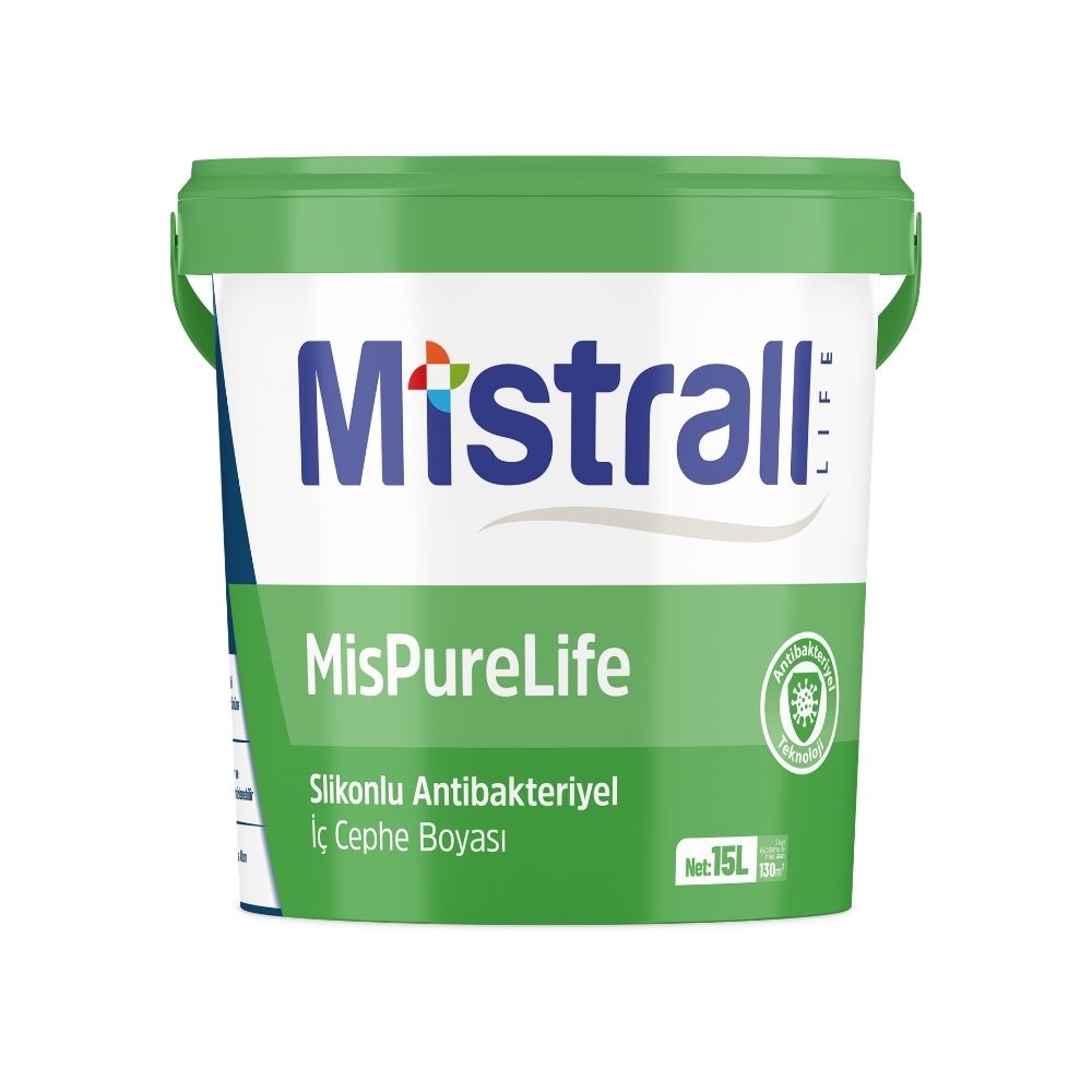 Portina Mutfak & Kapı - 15 L MisPureLife Silikonlu Anitbakteriyel İç Cephe Boyası