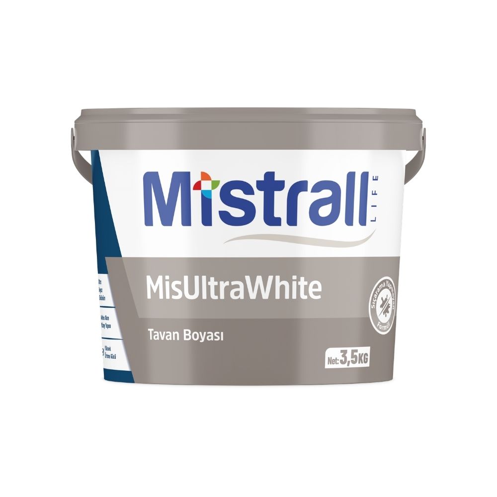 Portina Mutfak & Kapı - 3.5 Kg MisUltraWhite Tavan Boyası