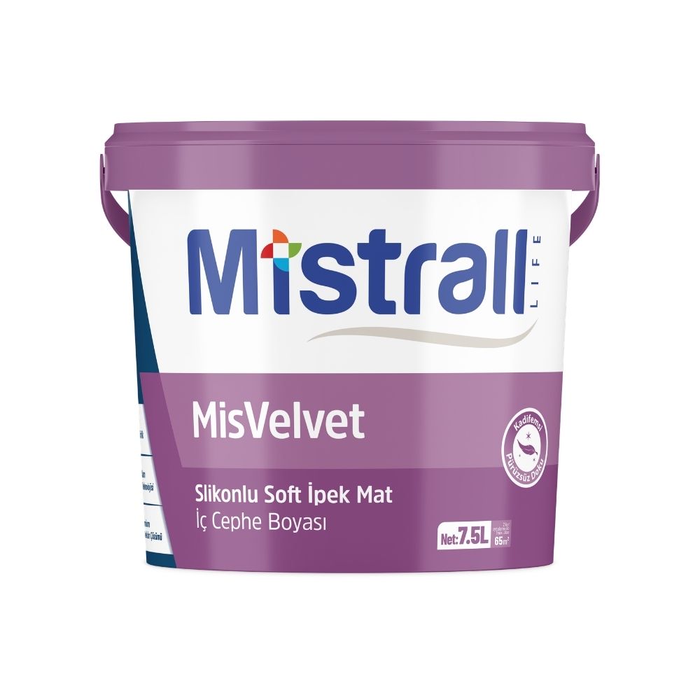 Portina Mutfak & Kapı - 7.5 L MisVelvet Silikonlu Soft İpek Mat İç Cephe Boyası
