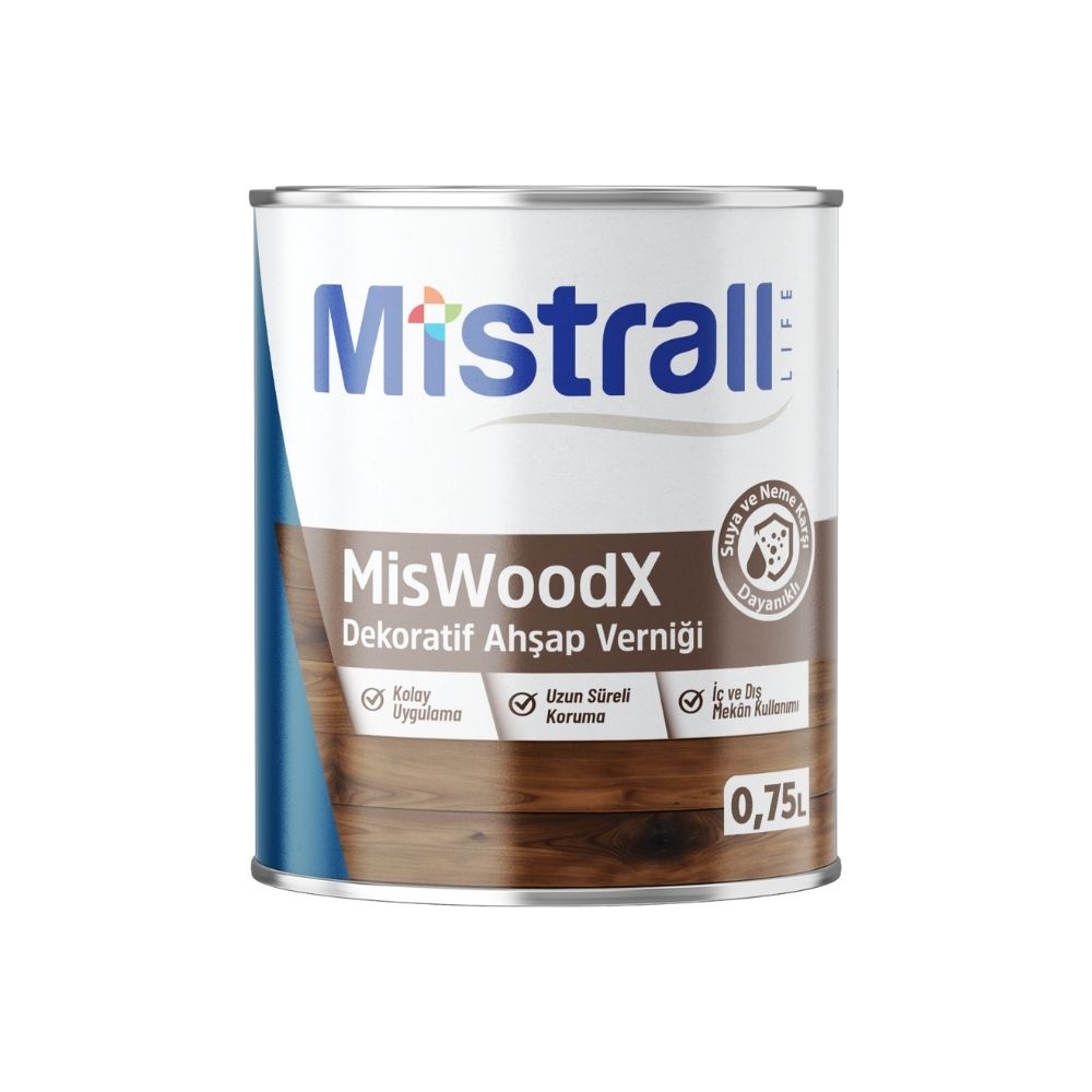 0,75 L MisWood Dekoratif Ahşap Verniği
